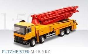 CON40159 - Pompe à Béton PUTZMEISTER M46-5 RZ sur MB Actros 4 Essieux