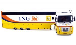 UH5652 - Camion RENAULT Magnum 500AE avec Semi RENAULT F1