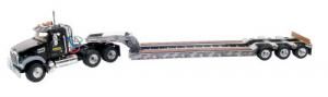 FIGE503131 - MACK Granite MP avec Semi Porte-engins 3 Essieux - Couleur NEW HOLLAND