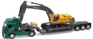 MOT13354 - VOLVO FH16 porte-engins avec Pelle VOLVO EC460B LC Ech:1/32