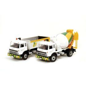 BRI40745-46 - Lot Camion Benne + Camion Toupie BRITAINS Ech:1/32