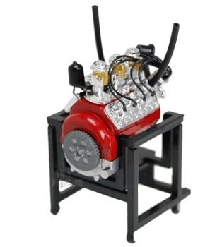 PHT28010M - Moteur tête plate FORD V8 rouge