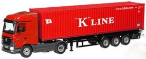 NZG625-05 - Camion MERCEDES Actros avec Container KLINE