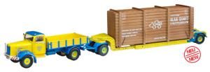 NZG629/02 - Camion SCANIA L60 avec Porte-engins et Charge