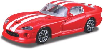 BUR30029 - DODGE Viper GTS Coupe rouge avec bandes blanche