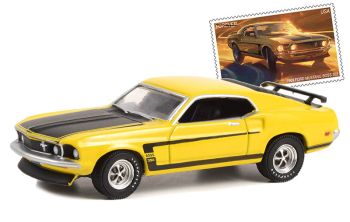 GREEN30373 - FORD Mustang Boss 302 1969 de la série UNITED STATES POSTAL SERVICE sous blister