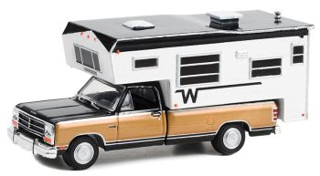 GREEN30410 - DODGE Ram D-250 Royal SE Noir 1990 avec Winnebago camper sous blister