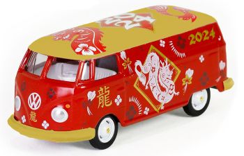 GREEN30479 - VOLKSWAGEN T2 PANEL VAN – Zodiaque chinois 2024 année du Dragon sous blister