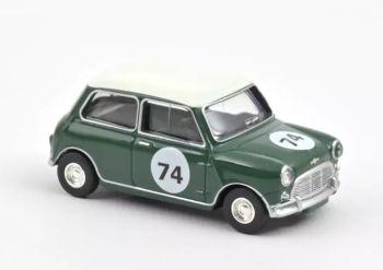 NOREV310525 - MINI COOPER S 1964 Vert amande avec numéro 74