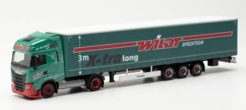 HER314947 - IVECO S-Way LNG 4x2 avec remorque bâchée 3 Essieux WILDT