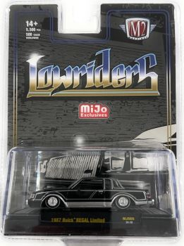 M2M-31500-MJS69 - BUICK Regal Limited 1987 noir LOWRIDERS sous blister