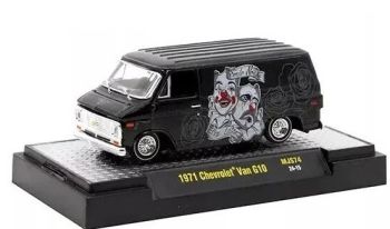 M2M-31500-MJS74 - CHEVROLET Van G10 1971 Noir sous blister