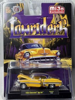 M2M-31500-MJS78 - CHEVROLET Bel Air 1954 jaune LOWRIDERS sous blister