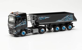 HER315135 - MAN TGX GM 4x2 avec remorque benne 3 essieux WAGNER MITTELESCHENBACH