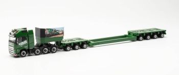 HER315845 - VOLVO FH 16 GL XL 2020 8x4 avec plateau surbaissé 7 essieux KUBKER