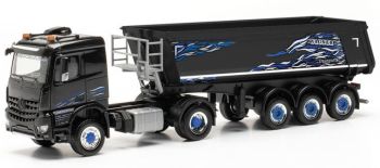 HER316774 - MERCEDES Aroc Classicspace 4x4  avec benne 3 essieux Schitz WAGNER