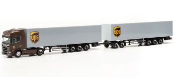 HER317009 - SCANIA CR 20 HD 4x2 avec dolly et 2 remorques 3 essieux UPS Spanien
