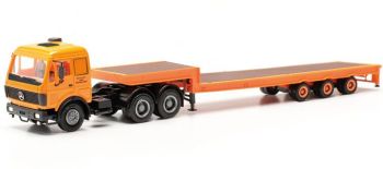 HER317078 - MERCEDES BENZ NG 80 avec porte-engin surbaissée 3 essieux Deutrans