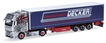 HER317313 - MAN TGX GX 4x2 avec remorque bâchée 3 essieux DECKER DUREN