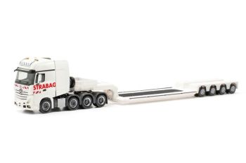HER317412 - MERCEDES Actros 8x4 avec remorque surbaissée 4 essieux STRABAG