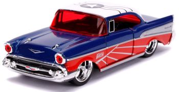 JAD31762 - CHEVROLET BEL-AIR Hard-Top Bleu et rouge 1957 MARVEL Avengers