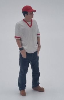 ATLAN32039 - Jeune homme avec casquette
