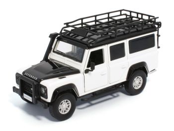 TAY32105011 - LAND ROVER Defender 110 blanc avec sons et lumières