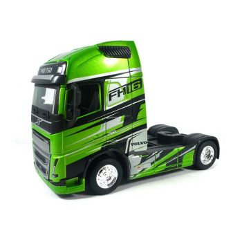 BUR32204 - VOLVO FH16 Globetrotter  750 XXL 4x2 vert argent et noir