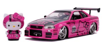 JAD33002 - NISSAN Skyline GT-R (R34) avec figurine HELLO KITTY 2002