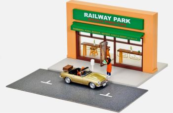 TOM335269 - Terrasse de café avec HONDA S800 Doré et accessoires
