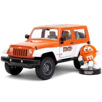 JAD34401 - JEEP Wrangler avec figurine M&M's Orange 2007
