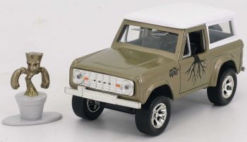 JAD34415 - FORD Bronco 1973 marron avec figurine GROOT