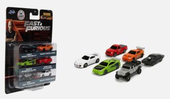 JAD36679 - Pack de 6 voiture FAST AND FURIOUS