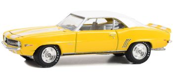 GREEN37290-D - CHEVROLET Camaro Z/28 1969 jaune de la série BARRETT JACKSON sous blister