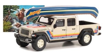 GREEN38040-F - JEEP Gladiator 2021 avec canoë de la série SMOKEY BEAR sous blister