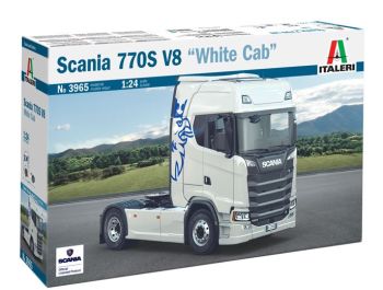 ITA3965 - SCANIA 770S V8 4x2 Cabine Blanche à assembler et à peindre