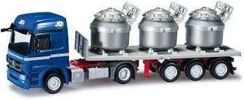 HER301336 - MERCEDES Actros L avec remorque et cuves en Alu DETTENDORFER