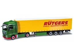 HER301701 - MAN TGX XXL Euro5  avec remorque bâchée RUTGERS