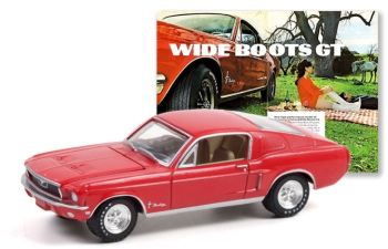 GREEN30247 - FORD Mustang 1968 WIDE BOOTS GT Rouge