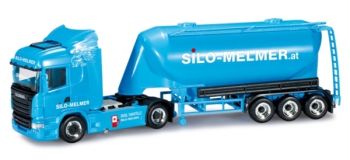 HER303026 - SCANIA R09 HL 4x2 avec citerne silo 3 Essieux MELMER