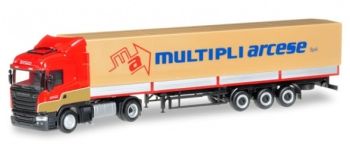 HER304061 - SCANIA R13 HL 4x2 avec remorque Bâchée 3 Essieux MULTIPLI ARCESE