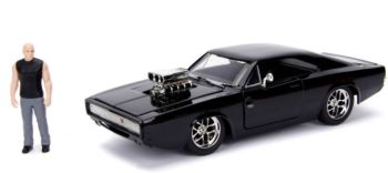 JAD30737 - DODGE Charger Street noire 1970 FAST & FURIOUS avec figurine