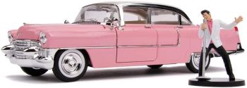 JAD31007 - CADILLAC fleetwood 1955 rose avec figurine Elvis