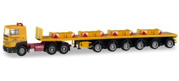 HER311434 - RENAULT 360 6x4 avec plateau et Ballast FRANZ BRACHT