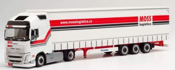 HER311854 - VOLVO FH Globetrotter 4x2 avec remorque bâchée 3 Essieux  MOSS Logistic