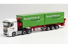 HER312059 - MERCEDES Actros 6x2 avec remorque porte container 3 essieux