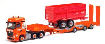 HER312196 - MERCEDES BENZ Actros avec porte engins et benne KRAMPE FEHRENKOTTER