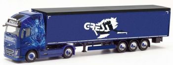 HER312219 - VOLVO FH Globttroter 4x2 avec remorque 3 Essieux GRESS Transport