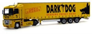 UH5685 - RENAULT Magnum 500AE Avec Remorque Bachée 3 Essieux "DARK DOG"