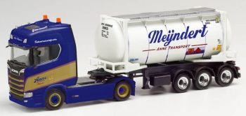 HER312813 - SCANIA CS 20 HD 4x2 avec porte container 3 Essieux Anne Transport et container citerne MIJNDERT